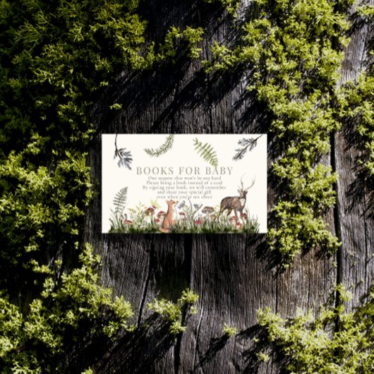 Bücher für junge Waldtiere Begleitkarte