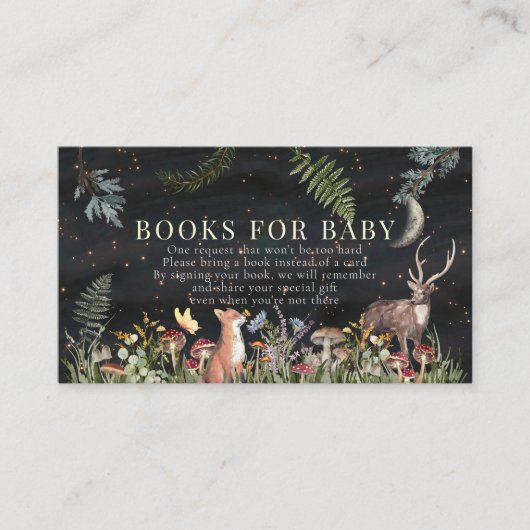 Bücher für junge Waldtiere Begleitkarte (Vorderseite)