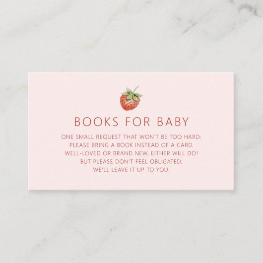 Bücher für Kinder Begleitkarte (Vorderseite)