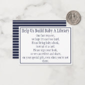 Bücher für Kinder Mitteilungskarte (Vorderseite/Rückseite Beispiel)