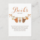 Bücher für Kinderdusche Halloween Begleitkarte (Vorderseite)