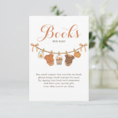 Bücher für Kinderdusche Halloween Begleitkarte (Stehend Vorderseite)