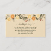 Bücher für kindergetrocknete Weihnachtsfrüchte Begleitkarte (Vorderseite)