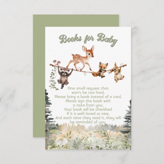 Bücher für Kleinkinder für die Wäscheleine Einladung (Vorne/Hinten)