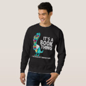 Bücher für Männer - Bücherwurm-Leser Sweatshirt (Vorne ganz)