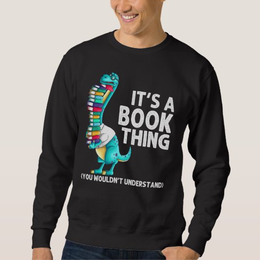 Bücher für Männer - Bücherwurm-Leser Sweatshirt (Vorderseite)