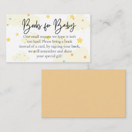 Bücher für Mond und Sterne für Baby Begleitkarte