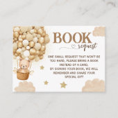 Bücher für neutrale Bärenballons Begleitkarte (Vorderseite)