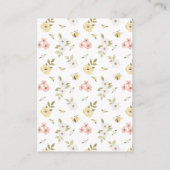 Bücher für Niedlichen geputzten blühenden Waldbär Begleitkarte (Rückseite)