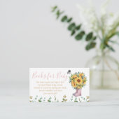 Bücher für Pink-Baby-Regenstiefel Begleitkarte (Stehend Vorderseite)