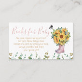 Bücher für Pink-Baby-Regenstiefel Begleitkarte (Vorderseite)