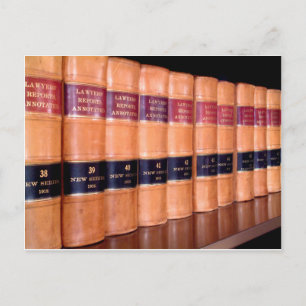 Bücher für Rechtswissenschaften Postkarte