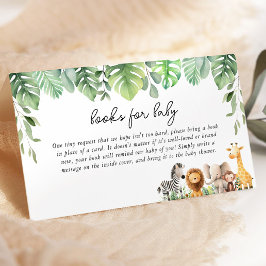 Bücher für Safari-Tiere für Baby Begleitkarte