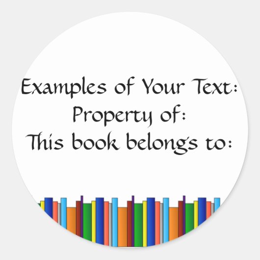 Bücher Galore Sticker (Vorderseite)