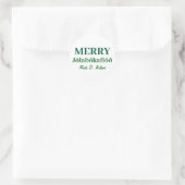 Bücher & gemütliche Nächte: Merry Jolabokaflod Runder Aufkleber (Tasche)
