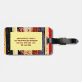 Bücher Gepäckanhänger (Rückseite horizontal)