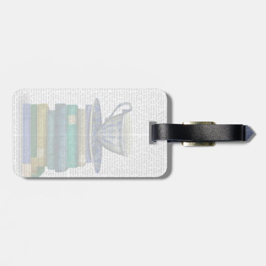 Bücher Gepäckanhänger (Rückseite horizontal)