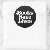 Bücher Gerettet Leben Runder Aufkleber (Tasche)