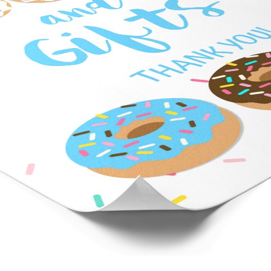 Bücher & Geschenke Duschtisch Schild Blue Donuts (Ecke)