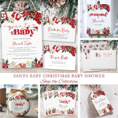 Bücher & Geschenke Santa Baby Dusche Sockelschild