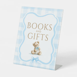 Bücher & Geschenke Teddybär Baby Shower Tischschil Sockelschild
