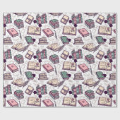 Bücher Geschenkpapier (Flach)