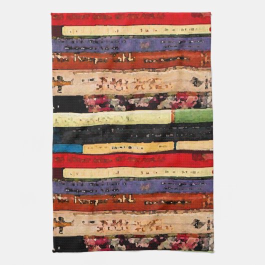 Bücher Geschirrtuch (Vertikal)