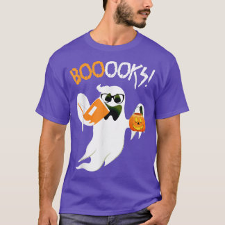 Bücher Ghost Boom Bücher Bibliothek Lehrer Hallo T-Shirt