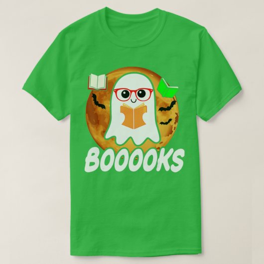 Bücher Ghost Boom Bücher Bibliothek Lehrer Hallo T-Shirt (Design vorne)