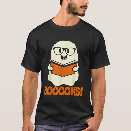 Bücher Ghost Boom Bücher Bibliothek Lehrer Hallo T-Shirt (Vorderseite)