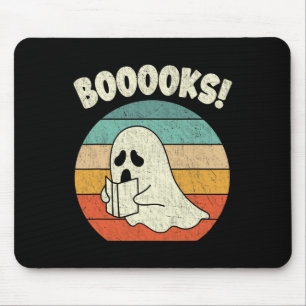 Bücher Ghost Halloween Vintag Teacher Book Libra Mousepad