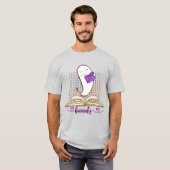 Bücher! Ghost und Book Halloween Reading T-Shirt (Vorne ganz)