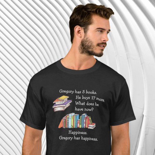Bücher = Glück, Liebe zum Lesen T-Shirt