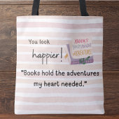 "Bücher halten die Abenteuer, die mein Herz brauch Tasche