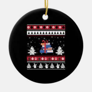 Bücher hässlich Weihnachten Weihnachts Funny Readi Keramik Ornament