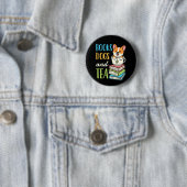 Bücher, Hunde und Tee Button (Beispiel)