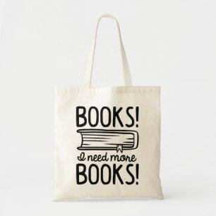 Bücher! Ich brauche mehr Bücher! Tragetasche