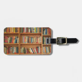 Bücher im Bücherregal Gepäckanhänger (Vorderseite horizontal)