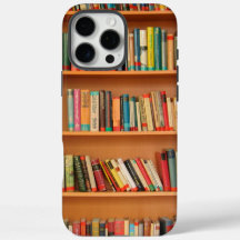 Bücher im Hintergrund der virtuellen Bibliothek