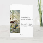 "Bücher im Winter " Karte (Rückseite)