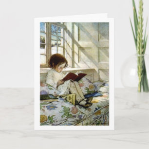 "Bücher im Winter " Karte