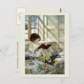 "Bücher im Winter" Postkarte (Vorne/Hinten)