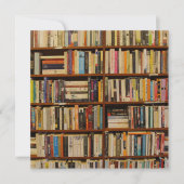 Bücher in der Bibliothek Einladung (Vorderseite)