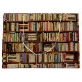 Bücher in der Bibliothek Geschenktasche Große Geschenktüte (Vorderseite)