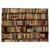 Bücher in der Bibliothek Geschenktasche Große Geschenktüte (Rückseite)