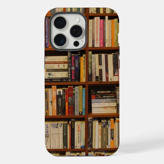 Bücher in der Bibliothek iPhone Hülle (Rückseite)