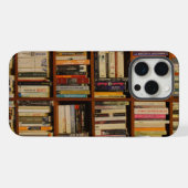Bücher in der Bibliothek iPhone Hülle (Rückseite (Horizontal))