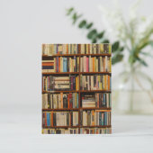 Bücher in der Bibliothek RSVP Karte (Stehend Vorderseite)