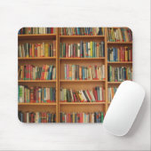 Bücher in der virtuellen Bibliothek Mousepad (Mit Mouse)