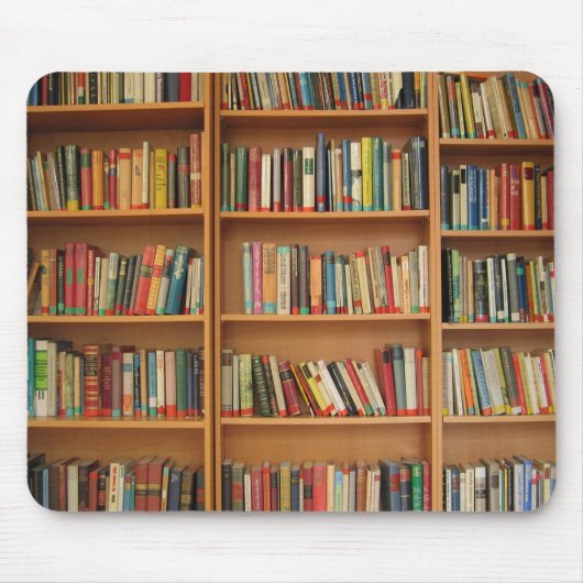 Bücher in der virtuellen Bibliothek Mousepad (Vorne)